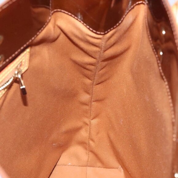 LOUIS VUITTON Monogram Vernis Reade MM Hand Bag Bronze - Picture 12 of 15
